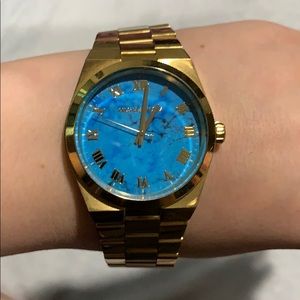 Authentic Michael kors gold watch